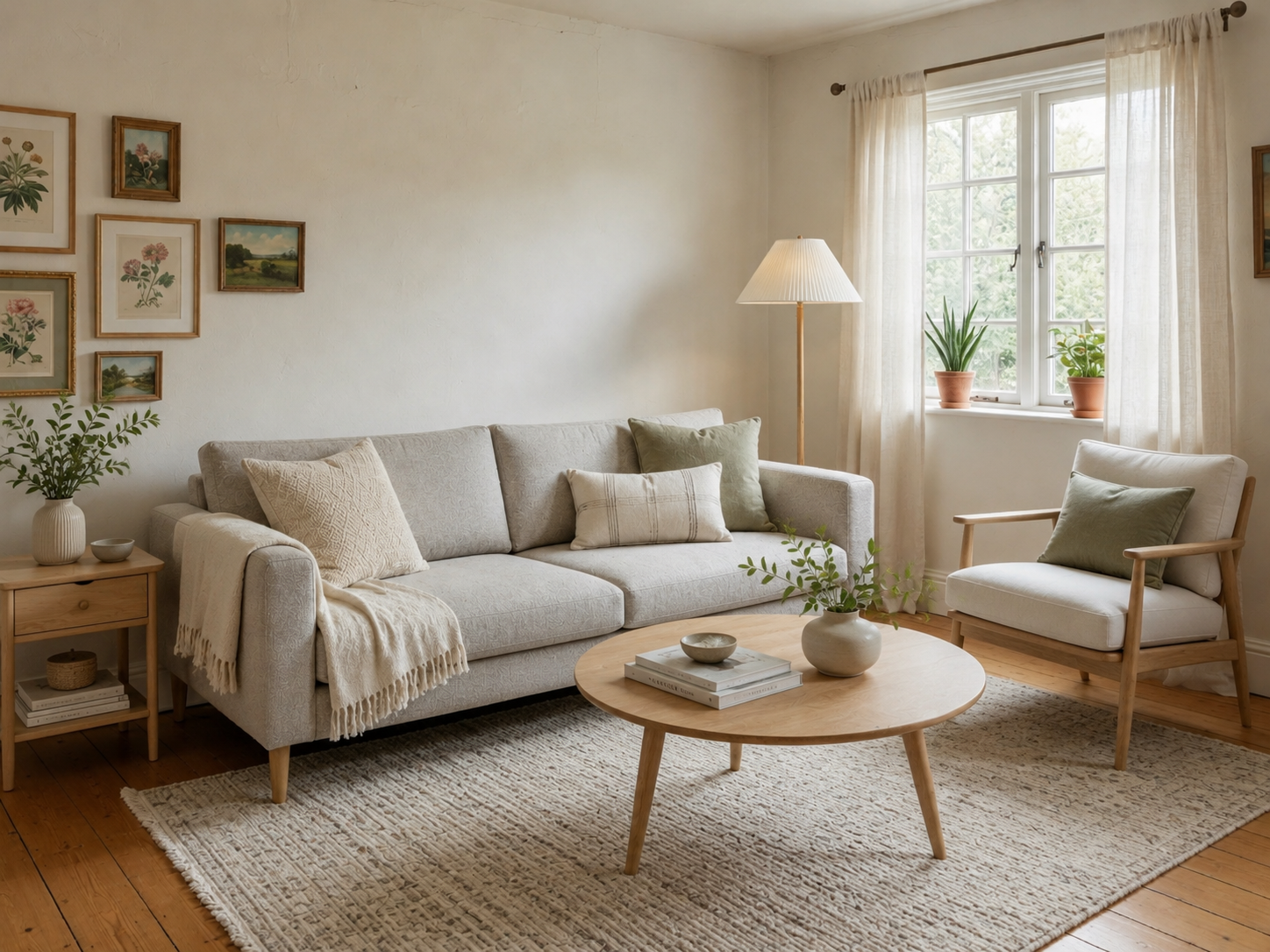Swap furniture example: coffee table swapped in living room — Lovspark AI