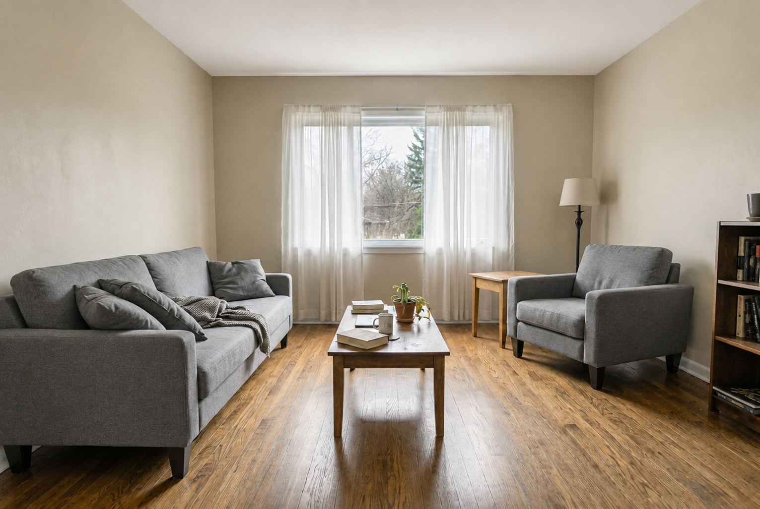 Interior photo after Lovspark AI image enhancement — corrected exposure and color