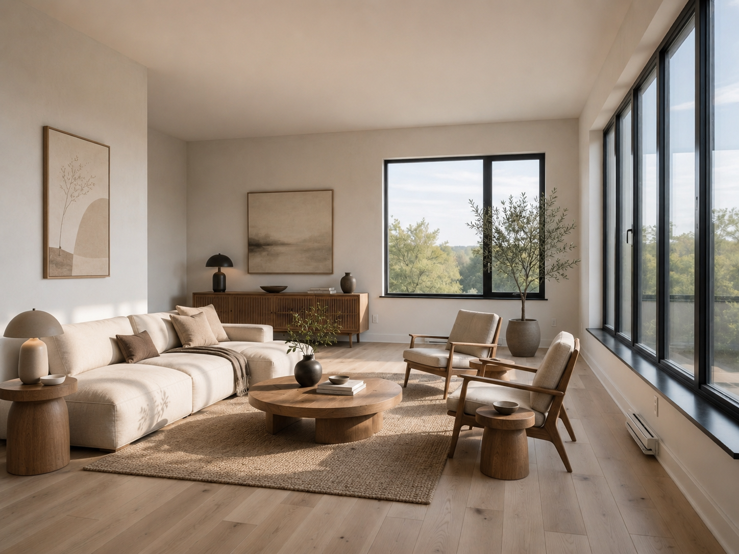 Add furniture example: dining table and chairs placed by Lovspark AI