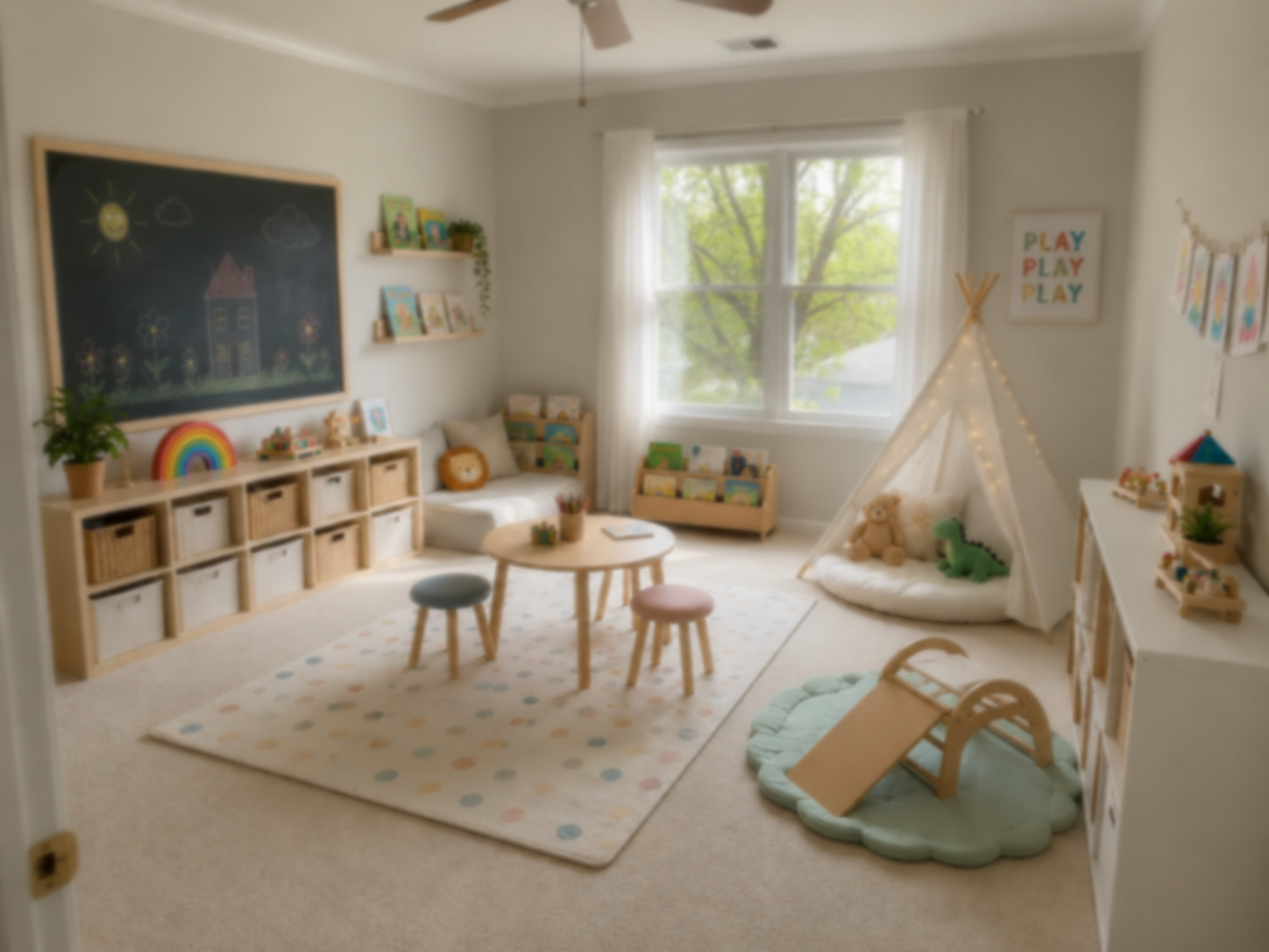 Soft low-resolution kids' room before Lovspark Image Upscale