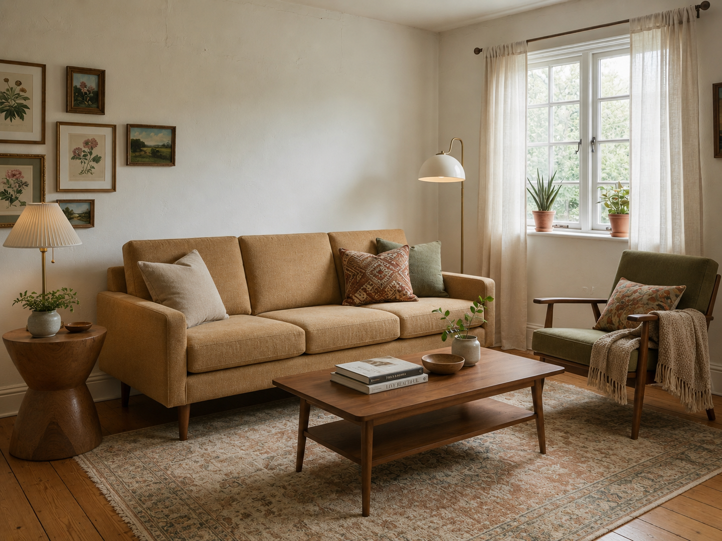 Swap furniture example: accent chair replaced in furnished room — Lovspark AI