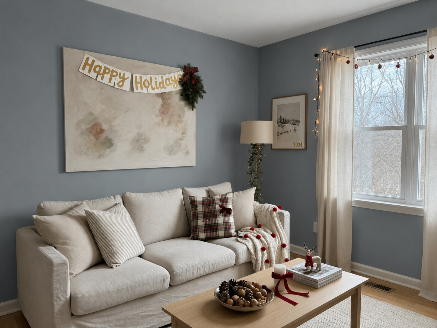 Repaint Wall example: navy accent wall — Lovspark AI